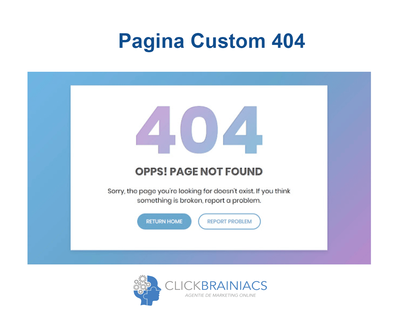 Exemplu de pagina 404